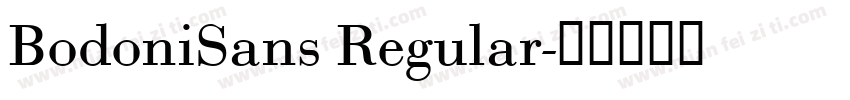 BodoniSans Regular字体转换